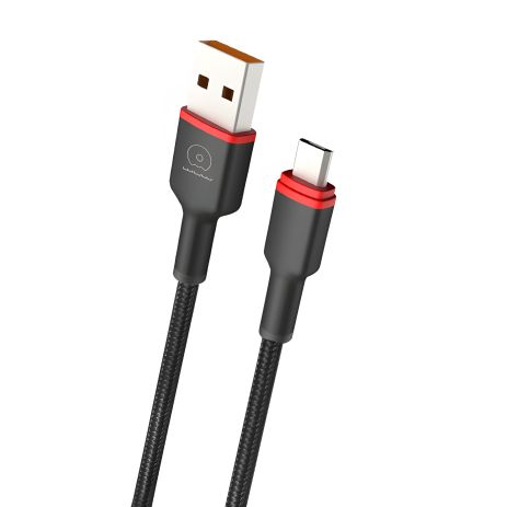 Кабель WUW-X203 USB Type-C 2,4A 1m black Кабель WUW-X203 USB Type-C 2,4A 1m black