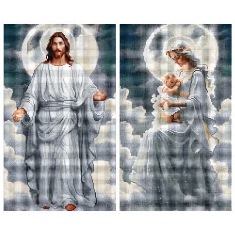 Набір алмазних мозаїк "У небесних висотах", 2 х 30х50 см від ColorArt P01 Набір алмазних мозаїк "У небесних висотах", 2 х 30х50 см від ColorArt P01