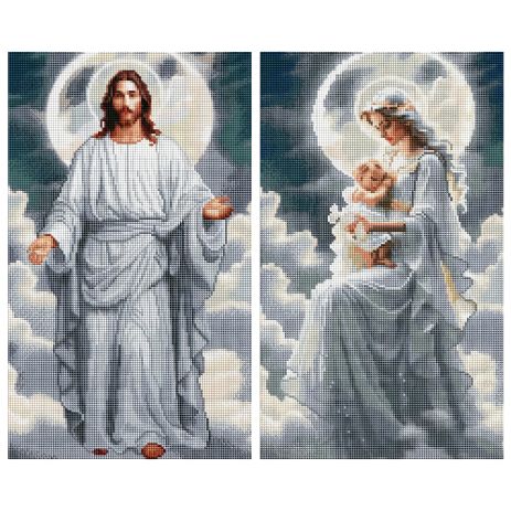 Набір алмазних мозаїк "У небесних висотах", 2 х 30х50 см від ColorArt P01