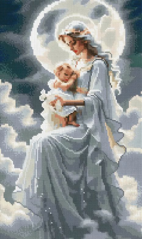 Алмазная мозаика "Мадонна с ребенком" 30х50 см ColorArt TP902