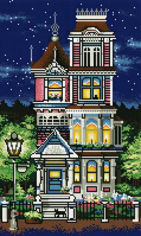 Вікторіанський будинок алмазна мозаїка 30х50 см ColorArt TP906 Вікторіанський будинок алмазна мозаїка 30х50 см ColorArt TP906
