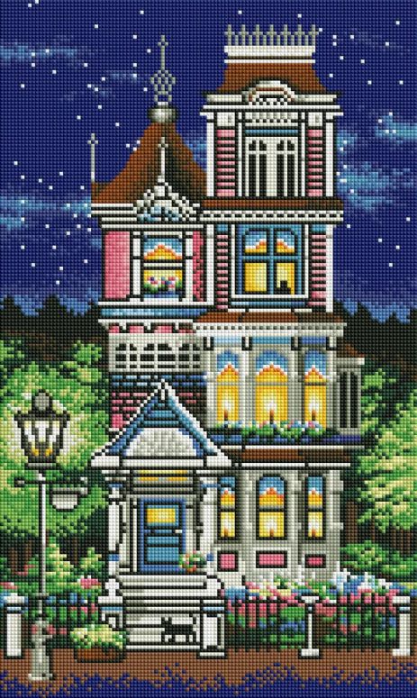 Алмазна мозаїка Вікторіанський будинок 30х50 см ColorArt TP906