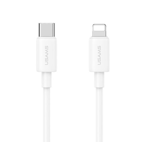 Кабель Usams SJ712 Type-C To Lightning 30W Fast Charging Data Cable white