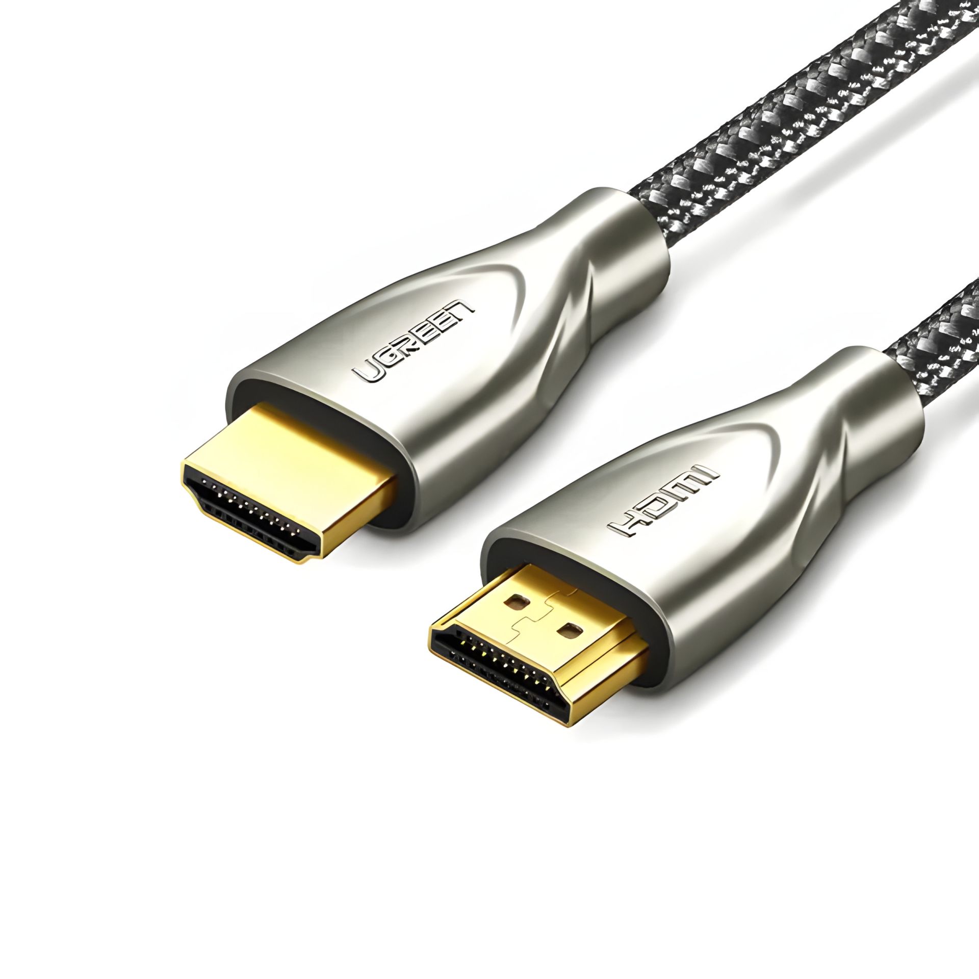 Кабель UGREEN HD131 HDMI Carbon Fiber Zinc Alloy Cable 1m (Gray) (UGR-50106) Кабель UGREEN HD131 HDMI Carbon Fiber Zinc Alloy Cable 1m (Gray) (UGR-50106)