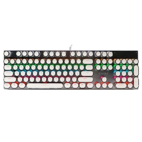 Клавиатура Игровая TWolf T75 punk LED Blue Switch Белый