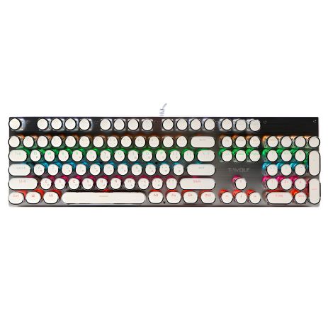 Клавиатура Игровая T-Wolf T75 punk LED Blue Switch Белый Клавиатура Игровая T-Wolf T75 punk LED Blue Switch Белый