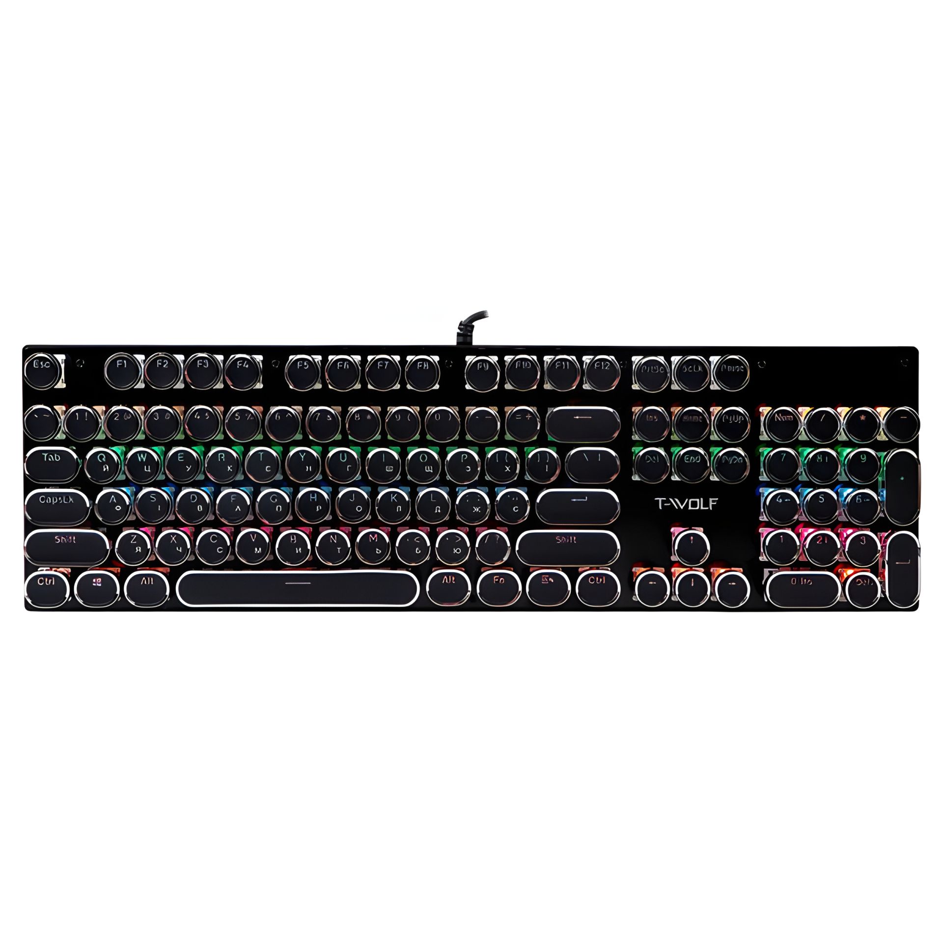 Клавіатура Ігрова TWolf T75 punk LED Blue Switch Чорний Клавіатура Ігрова TWolf T75 punk LED Blue Switch Чорний