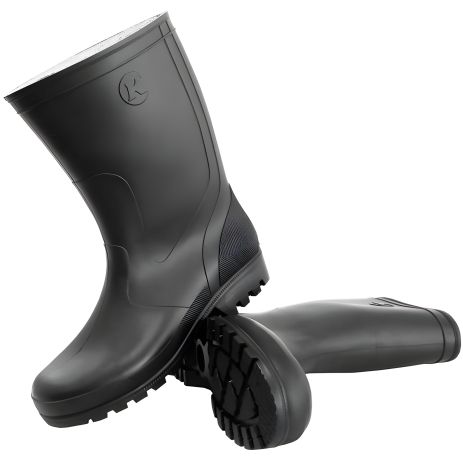 Чёрные резиновые сапоги Komtex, размер 44 (Польша)