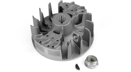 МАХОВИК (МАГНЕТО) В ЗБОРІ З ГАЙКОЮ І ШПОНКОЮ ДЛЯ ТРИМЕРА БЕНЗИНОВОГО