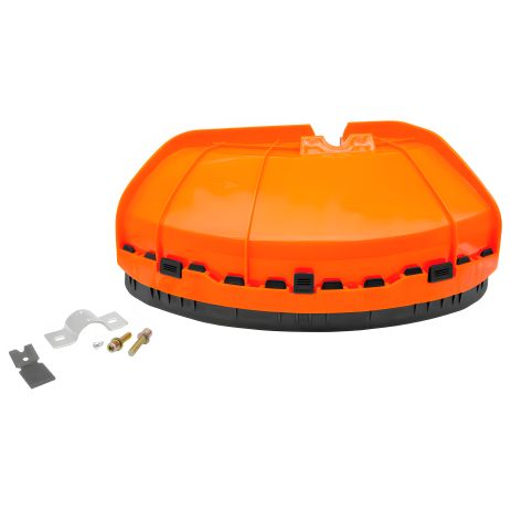 ЗБОРІ У НОЖА ЗАХИСТ (КОЖУХ) ДЛЯ ТРИМЕРУ БЕНЗИНОВОГО D28 ММ З МЕТАЛЕВИМ ФІКСАТОРОМ