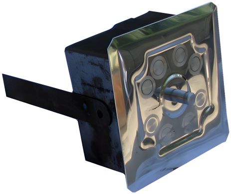 Димохідна дверка (люфт) нержавійка 95х95 мм