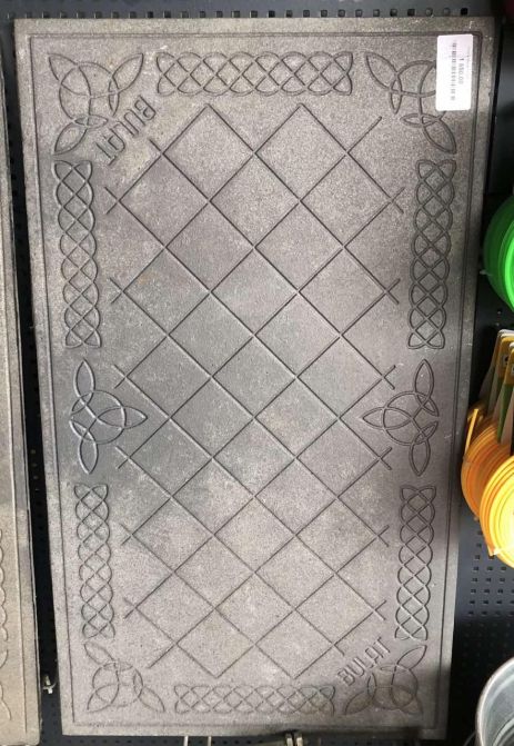 Чавунна плита з орнаментом Булат 410х710 мм