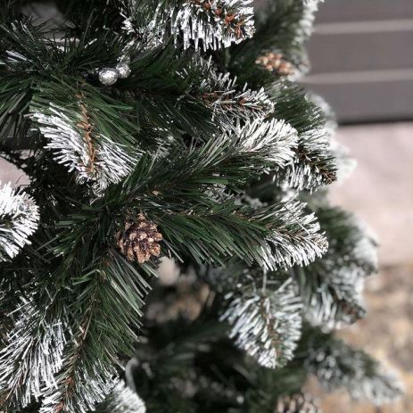 Ялинка "Кармен" з сріблястими шишками 1.5 м