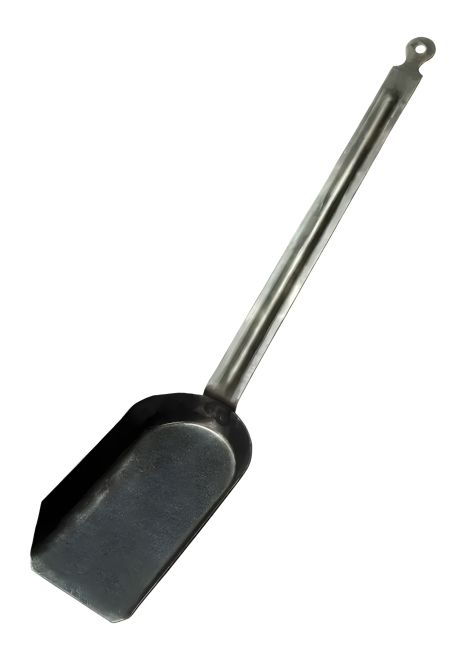 Угольный совок металлический 535×105×25 мм (овальный)