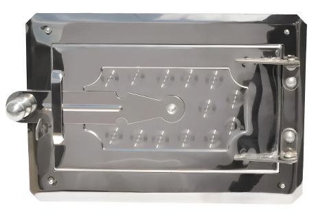 Піддувальні дверцята з нержавіючої сталі 265х180 мм, нижні