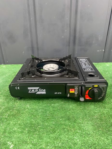 Портативна одноконфоркова газова плита ZEP Line ZP-070 з п'єзопідпалюванням