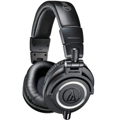 Провідні професійні навушники Audio-Technica ATH-M50X із вбудованими басами, роз'єм 3,5 мм