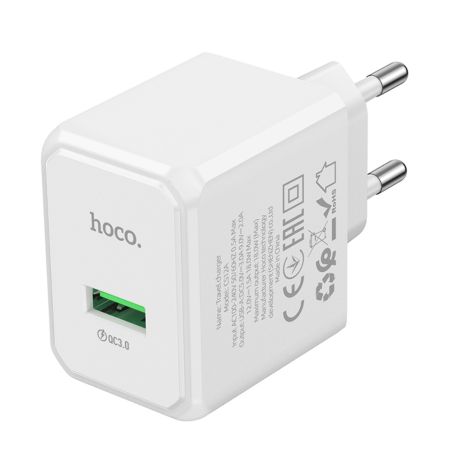 Мережевий зарядний пристрій Hoco CS12A USB 18W білий