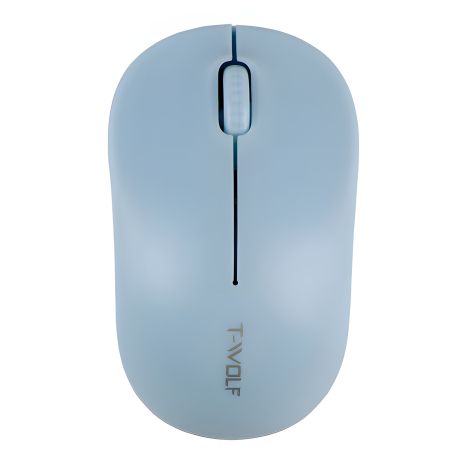 Блакитна Wireless Миша TWolf Q4 2.4G, 1200 DPI, 1хАА Блакитна Wireless Миша TWolf Q4 2.4G, 1200 DPI, 1хАА