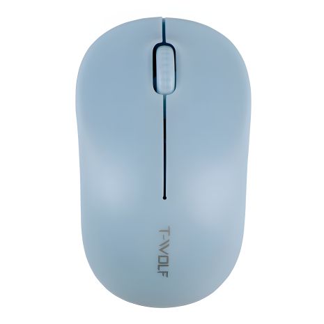 Wireless Миша TWolf Q4 2.4G, 1200 DPI, 1хАА Блакитний