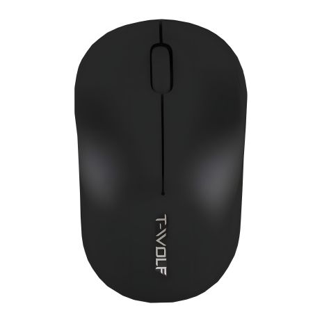 Wireless Миша TWolf Q4 2.4G, 1200 DPI, 1хАА Чорний
