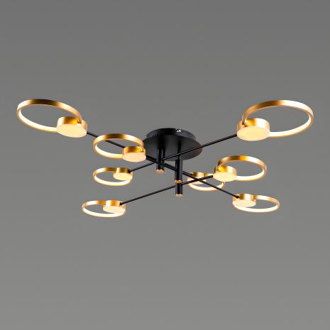 Акрилова світлодіодна люстра Sirius Ш 1312/8 (80W)