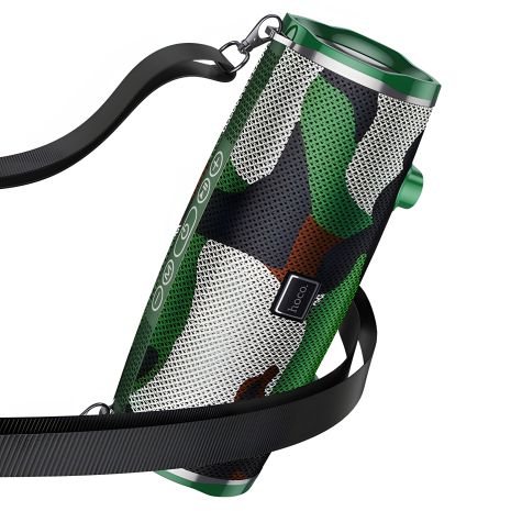 Акустика HOCO BS40 Desire song sports wireless speaker |IPX5, TWS, FM/BT/AUX/USB/TF, 7Wx2| Camouflage-Green Акустика HOCO BS40 Desire song sports wireless speaker |IPX5, TWS, FM/BT/AUX/USB/TF, 7Wx2| Camouflage-Green