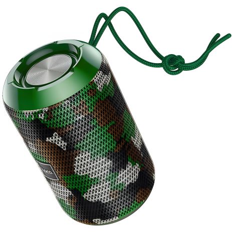 Беспроводная спортивная акустика HOCO HC1 Trendy sound IPX5 |BT, TWS, AUX, FM, TF, USB| камуфляж-зеленый Беспроводная спортивная акустика HOCO HC1 Trendy sound IPX5 |BT, TWS, AUX, FM, TF, USB| камуфляж-зеленый