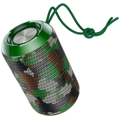Акустика HOCO HC1 Trendy sound sports Wireless Speaker IPX5 | BT, TWS, AUX, FM, TF, USB | Camouflage-Green