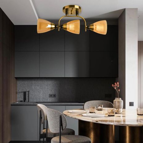 Люстра стельова Sirius Л 8083/3А на 3 плафони