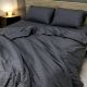 Постельного белья комплект Евро MakSon Elegant Graphite, страйп-сатин, 100% хлопок (013-1200220С)