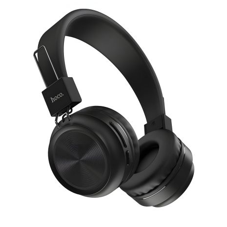 Накладні Bluetooth навушники HOCO Promise W25 | 300 mAh, 12h, MicroSD/AUX support|black Накладні Bluetooth навушники HOCO Promise W25 | 300 mAh, 12h, MicroSD/AUX support|black