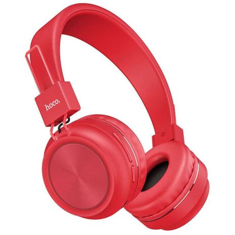 Накладні Bluetooth навушники HOCO Promise W25 | 300 mAh, 12h, MicroSD/AUX support| red Накладні Bluetooth навушники HOCO Promise W25 | 300 mAh, 12h, MicroSD/AUX support| red