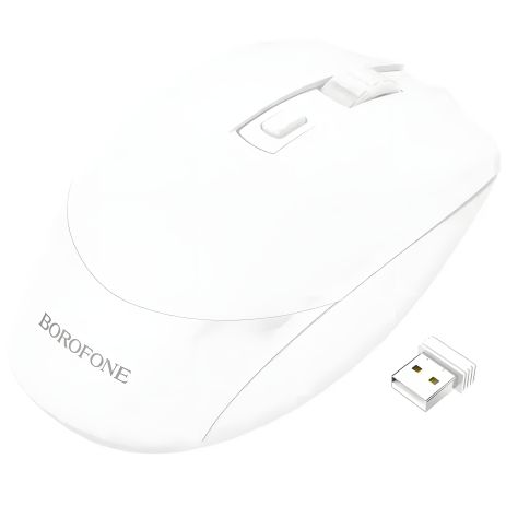 Wireless Мышь Borofone BG7 2.4G optical Белый