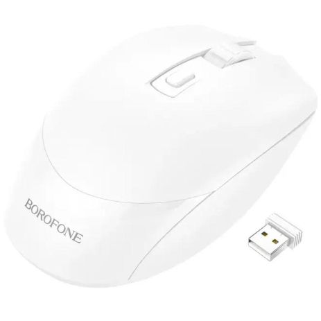 Wireless Миша Borofone BG7 2.4G optical Білий