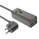 Мережевий зарядний пристрій подовжувач Hoco AC9A 2 USB/Type-C PD QC 30W 1 розетка 1.5m чорний Мережевий зарядний пристрій подовжувач Hoco AC9A 2 USB/Type-C PD QC 30W 1 розетка 1.5m чорний