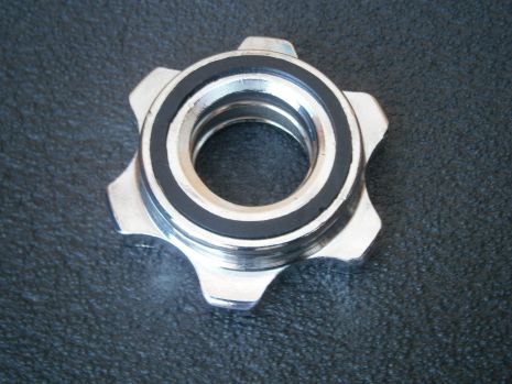 Хромований замок гайка Вейдера для грифа діаметром 25 мм, 1 шт