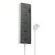Сетевое зарядное устройство удлинитель Hoco AC13A 3 USB/ Type-C 5 розеток 1m black Сетевое зарядное устройство удлинитель Hoco AC13A 3 USB/ Type-C 5 розеток 1m black