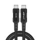 Кабель Acefast C4-03 Type-C to Type-C PD 100W 2m черный Кабель Acefast C4-03 Type-C to Type-C PD 100W 2m черный