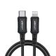 Кабель Acefast C4-01 Type-C to Lightning PD 30W 1.8m черный Кабель Acefast C4-01 Type-C to Lightning PD 30W 1.8m черный