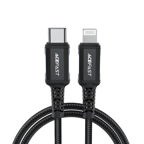 Кабель Acefast C4-01 Type-C to Lightning PD 30W 1.8m черный Кабель Acefast C4-01 Type-C to Lightning PD 30W 1.8m черный
