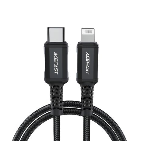 Кабель Acefast C4-01 Type-C to Lightning PD 30W 1.8m черный Кабель Acefast C4-01 Type-C to Lightning PD 30W 1.8m черный
