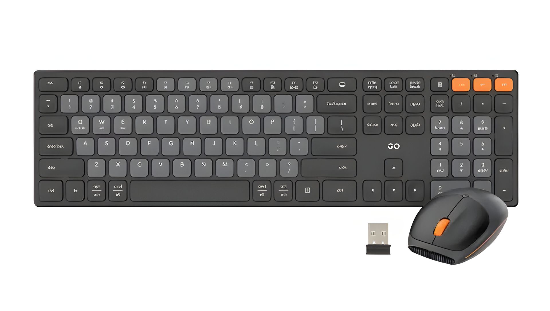 Клавіатура та миша бездротова Fantech Go WK895, 1600DPI, 2.4G, BT, чорний Клавіатура та миша бездротова Fantech Go WK895, 1600DPI, 2.4G, BT, чорний