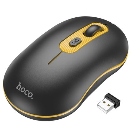 Wireless Миша Hoco GM21 Чорно-Жовтий Wireless Миша Hoco GM21 Чорно-Жовтий