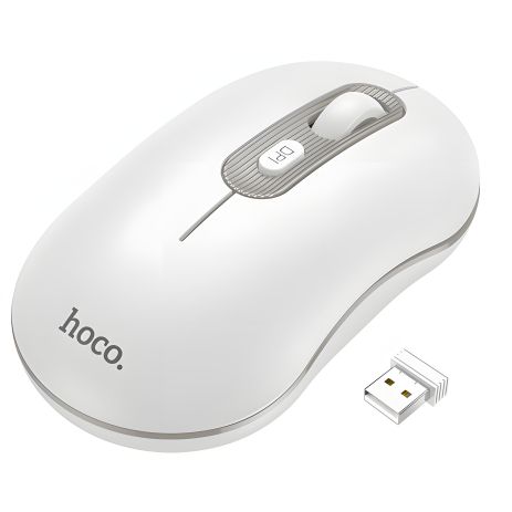 Wireless Мышь Hoco GM21 Бело-Серый