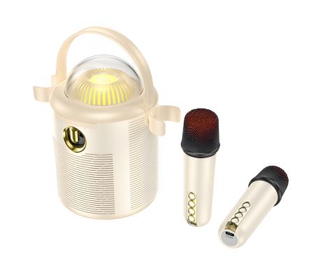Бездротова колонка Hoco BS59 Pearlescent BT Bluetooth 2mic |BT5.1, TWS/TF/AUX, 5h| beige Бездротова колонка Hoco BS59 Pearlescent BT Bluetooth 2mic |BT5.1, TWS/TF/AUX, 5h| beige