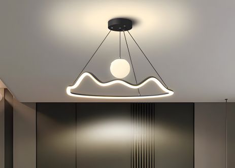 Підвісна світлодіодна люстра V G4057 BK чорна