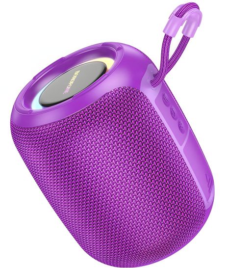 Фіолетова бездротова колонка Borofone BR36 | BT5.3, TF/USB/AUX/FM, 5W, 2h Фіолетова бездротова колонка Borofone BR36 | BT5.3, TF/USB/AUX/FM, 5W, 2h