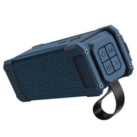 Бездротова колонка Hoco HC6 IPX5 | TWS, BT, AUX, FM, TF, USB | темно-синя Бездротова колонка Hoco HC6 IPX5 | TWS, BT, AUX, FM, TF, USB | темно-синя