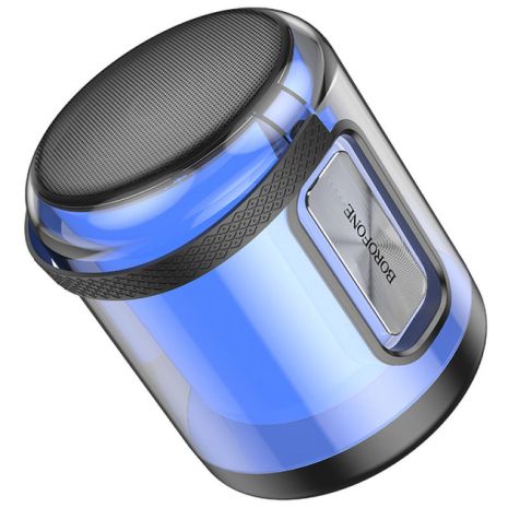 Бездротова колонка Borofone BR30, BT5.3, FM, TF, USB, AUX, TWS, 8W, 2400mAh, 4h зі світломузикою чорна